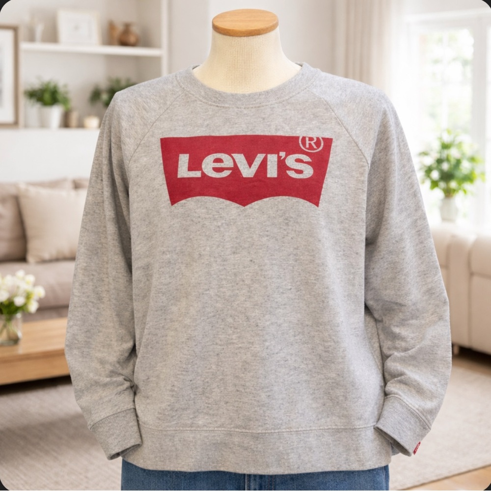 Levi's Heather Gray Crewneck Sweater